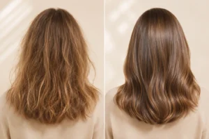 avant apres spray hydratant protection uv cheveux hair k paris - Hair K Paris avant apres spray hydratant protection uv cheveux hair k paris soins cheveux Hair K Paris