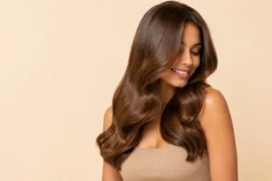 hair k paris cheveux brillance miroir toucher soyeux - Hair K Paris Résultat obtenu avec la routine Nutri Boost Hair K Paris. Cheveux brillants, souples, nourris et protégés contre le dessèchement.