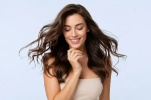 hair k paris cheveux fins volume densite renforces - Hair K Paris Résultat obtenu avec la routine Abondance Hair K Paris. Cheveux plus denses, volume visible dès la racine et fibre renforcée.