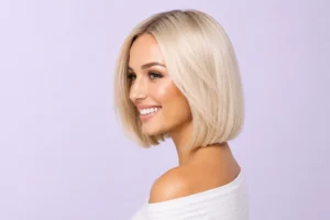 hair k paris routine cheveux blonds reflets jaunes neutralises blond froid lumineux - Hair K Paris Résultat de la routine cheveux blonds Glow Blond Hair K Paris avec blond froid lumineux, neutralisation des reflets jaunes et orangés, cheveux brillants, doux et visiblement sublimés.