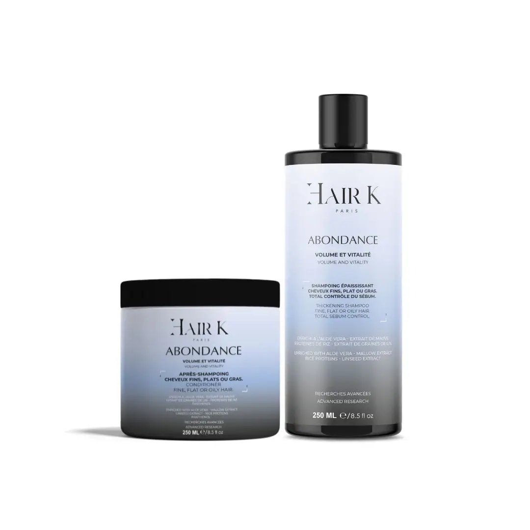 routine cheveux fins volume hair k paris - Hair K Paris روتين Abondance Hair K Paris للشعر الناعم وتحفيز الجذور وتعزيز كثافته وكثافته المرئية