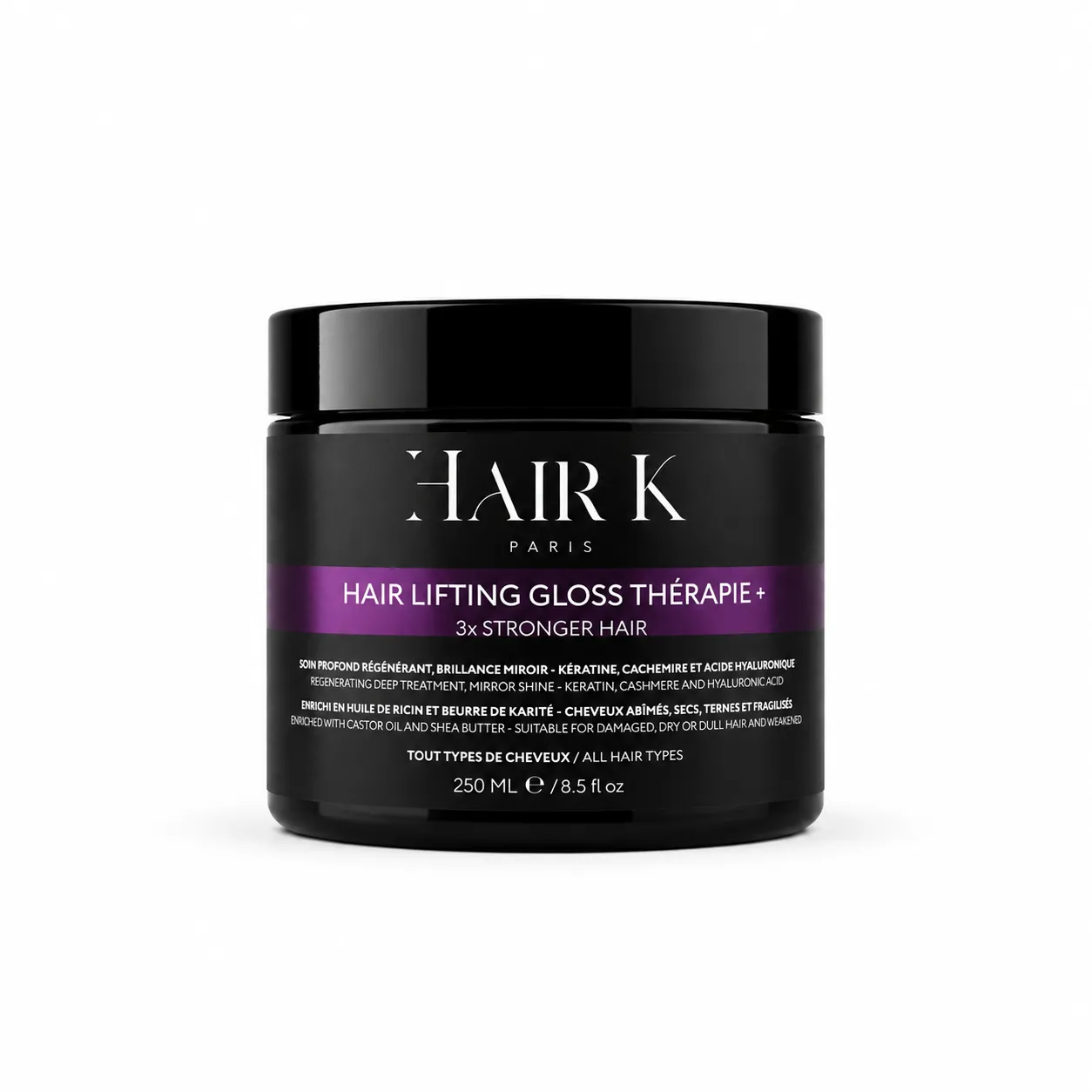 soin profond reparation cheveux hair k paris - Hair K Paris Hair K Paris Hair Lifting Gloss Thérapie+ 250 ml soin régénérant brillance miroir pour cheveux secs abîmés et fragilisés