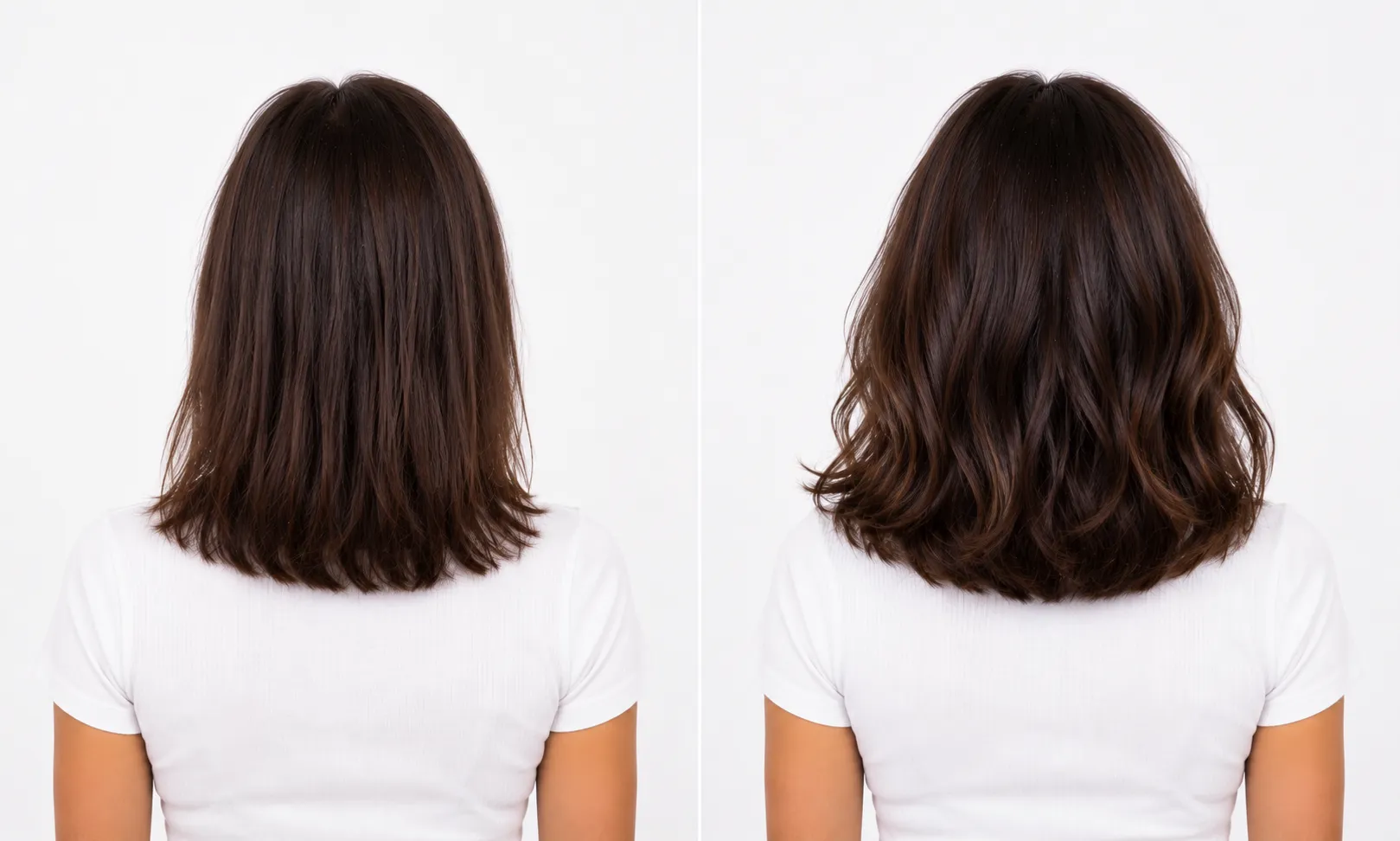 cheveux volumineux denses avant apres abondance - Hair K Paris Cheveux visiblement plus volumineux et denses après la routine capillaire Abondance