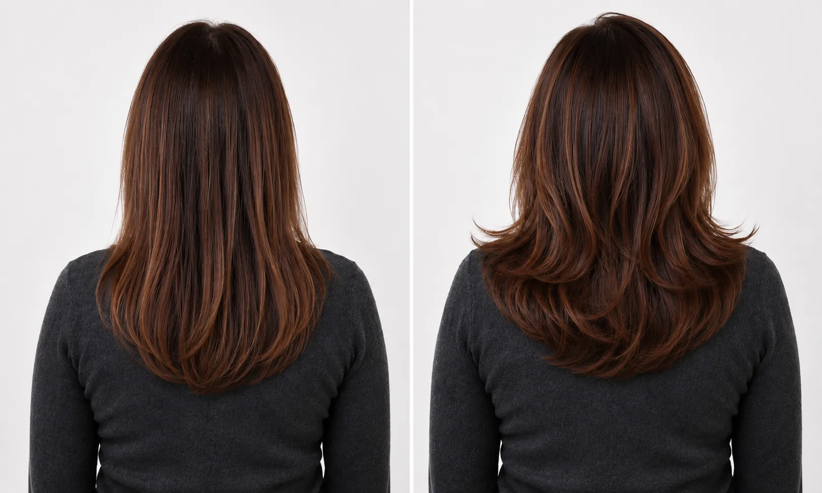 avant apres cheveux fins volume abondance hair k paris - Hair K Paris Avant après sur cheveux fins avec plus de volume grâce à la routine Abondance Hair K Paris