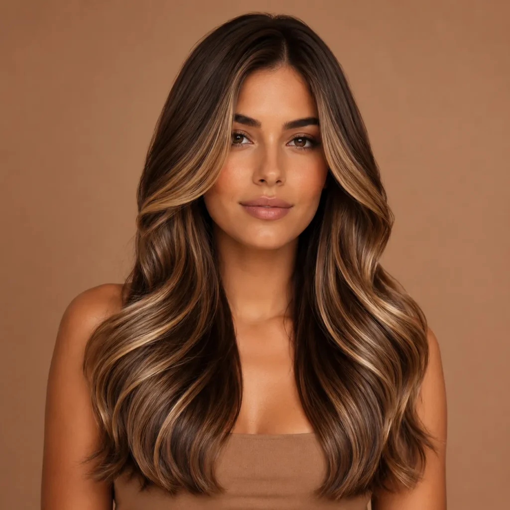 Femme aux cheveux longs, réparés et brillants représentant la collection Renaissance Hair K Paris